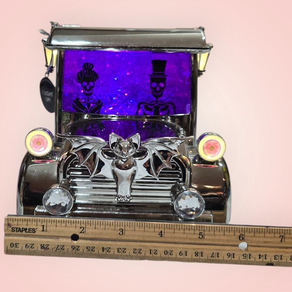 Bath & Body Works‎ Light-Up Hearse Waterglobe 3-Wick Candle Holder AS IS - Picture 14 of 14